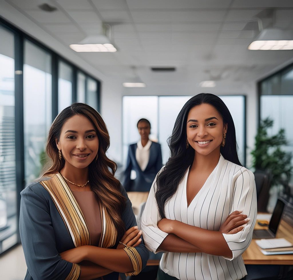 Ladies in an office in South Africa